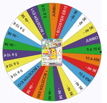 Roue des cartes et Booster à 7€