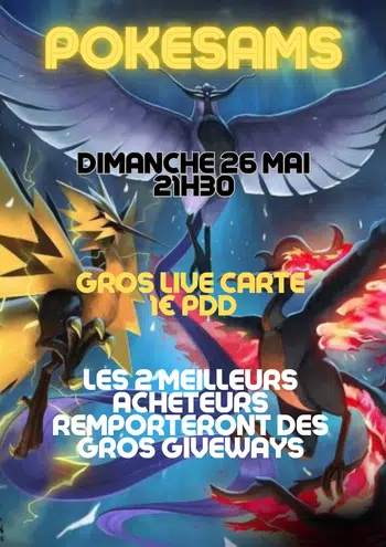 Méga live carte 1€ PDD