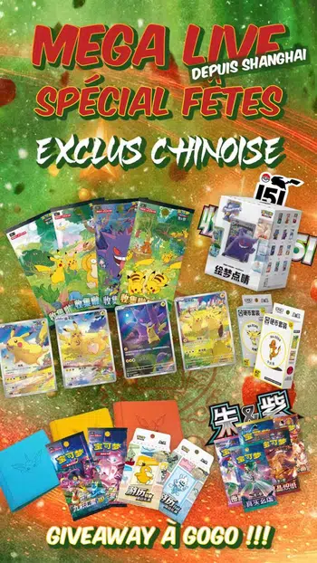 Mega Show des FETES 🎄Boxbreak Exclus Chine et Cartes en Loose + GIVEAWAYS !!!!