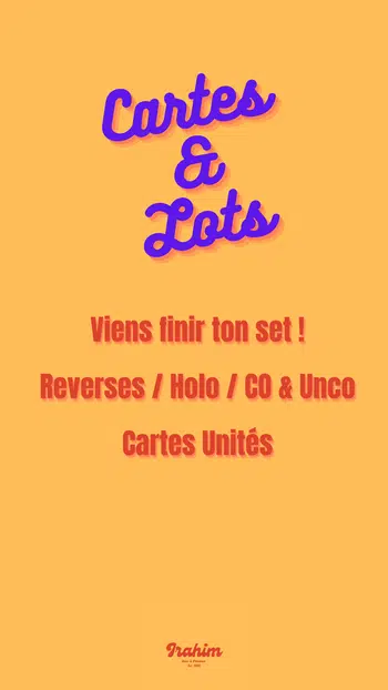 Ventes de Cartes JAP & FR / SLEEVES TAB / CLASSEUR / ACCESS.