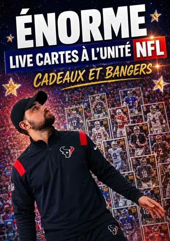 ENORME LIVE CARTES À L'UNITÉ NFL ! CADEAUX ET BANGERS 🏈