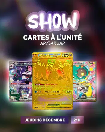 ⭐️😍 SOIRÉE CARTE A L'UNITÉ JAPONAISE -  BLOC EV&MÉGA  🗻