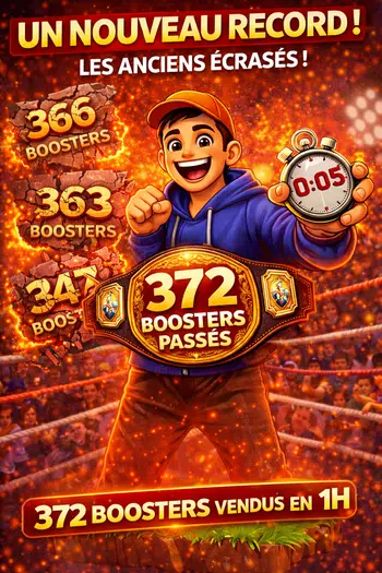 😱⏱️ 1h de boosters, 1 PDD, 5 sec mort subite, 372 a battre⏱️😱