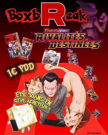 🔴⚫ BOXBREAK EV10 1€ PDD⚫🔴 🟡⚪ETB 30 ANS GIVE ACHETEUR ⚪🟡