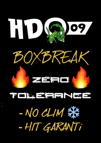 Boxbreak multi séries -Zero Tolerance- 100% HITS