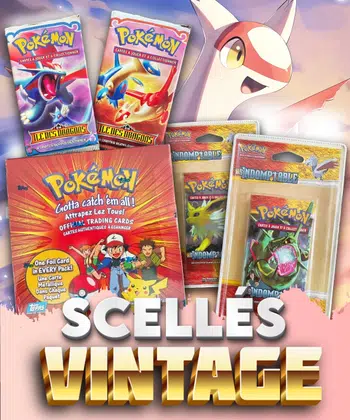 Mes Plus Beaux Items Scellés Vintages 😱😍🚀💫🔥 -> 1 Artset HGSS INDOMPTABLE sous Blisters 🥵, 1 Artset de boosters EX Île des Dragons, 3 Boosters EX Dragon, 1 Tripack HGSS Indomptable, 1 Quadripack Platine VS + Déchaînement, 1 Boxbreak TOPPS Pokémon Version Canadienne...
