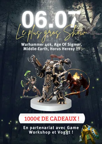 Le plus gros show Warhammer, gagne 1000€ de cadeaux !