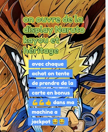 Booster Naruto acheté+carte en cadeau 🎁🎁