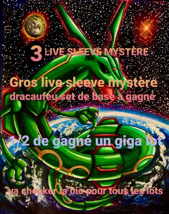 1/2 de gagné un giga lot ( drac sdb a gagné) live sleeve mystère