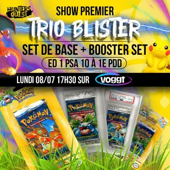 TRIO BLISTER SET DE BASE+BOOSTER SDB ED1 PSA 10 1ePDD