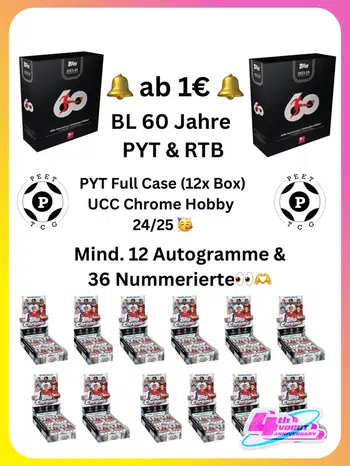 4 J. Voggt 🥳 ab 1€ BL 60 Jahre PYT & RTB; Full Case UCC Chrome Hobby 2024/25