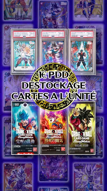 DESTOCKAGE 1€ PDD Cartes à l'unité / Scellé / Psa