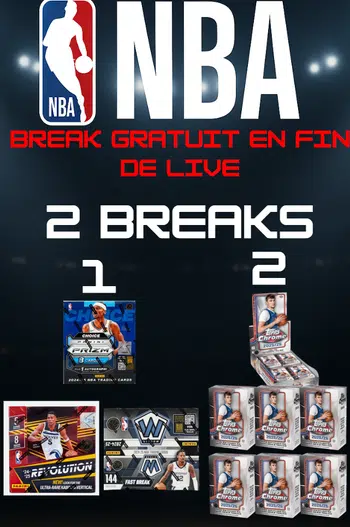 Show tome nba, 2 break + 1 Gratuit !!