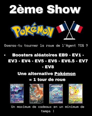 Second SHOW Pokemon FR ! Viens faire tourner la roue avec nous ;)