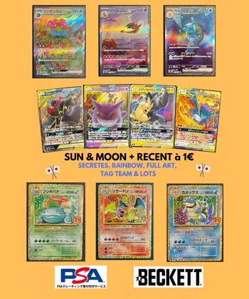 SUN & MOON + RECENT DESTOCK à 1€