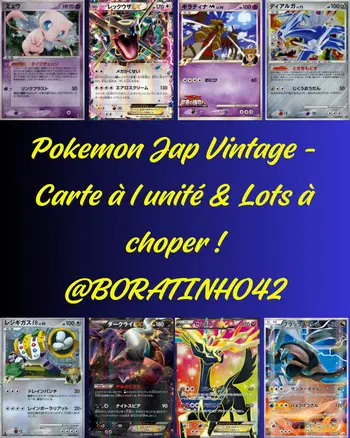 Pokémon Jap Vintage - Cartes à l unité & Lots à choper