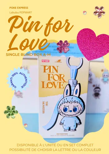 Labubu Pin For Love (Brand New & Authentique Pop Mart)