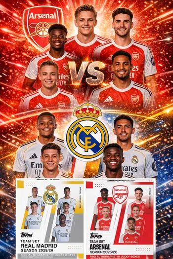 (PYP) 5 TEAM SET REAL MADRID / 3 ARSENAL