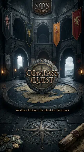 🧭COMPASS QUEST - TREASURE HUNT🧭 🆘Cards