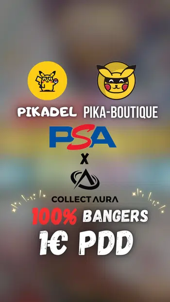 1€ PDD 100% GRADÉES PSA & COLLECT AURA