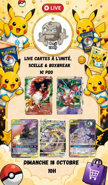 Live de Légende, avec des cartes de légende & Boxbreak !!!