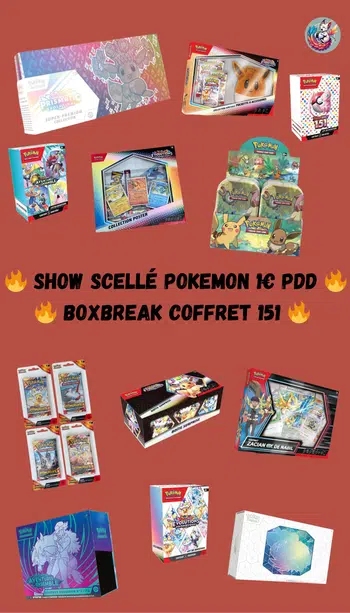 🔥 SHOW SCELLÉ POKEMON 1€ PDD 🔥 BOXBREAK COFFRET 151 🔥