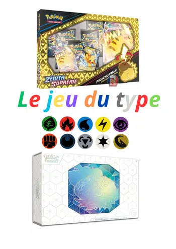 ✨🌿🔥💧 carte a l'unité 1 PDD avec le jeu du type 💧🔥🌿✨ BXB coffret zenith et UPC terapagos