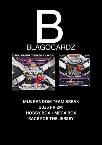 MLB Random Team Break mit 2025 Prizm ++ 4 Autogramme #322