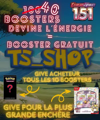 Suite 151 JEU de l'ENERGIE 40 boosters avant top enchère