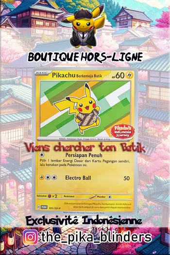 Pikachu Batik Exclusif Indonésien!