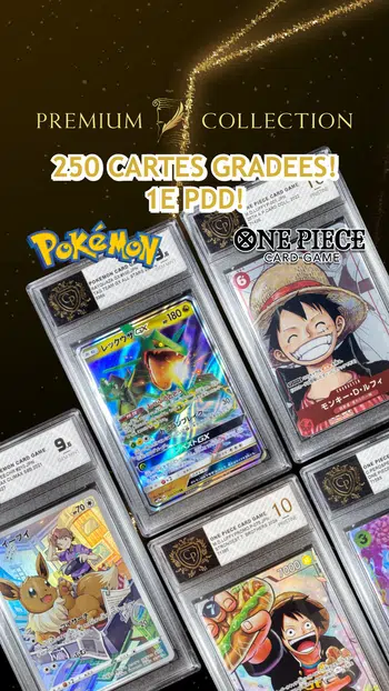 🔥1E PDD! 150 CARTES GRADEES POKEMON / ONE PIECE!🔥 10 ACHATS= 1 ALT OFFERTE!!!!!!!