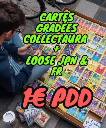Cartes collectaura Jpn et FR + Cartes en loose 1€ PDD tout doit partir