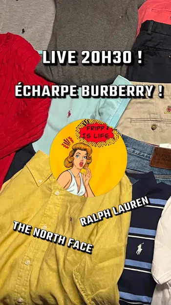 🔥LIVE 100% VETEMENTS🔥 ( RALPH LAUREN, BURBERRY, TNF...)