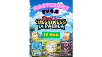 🔥💲1€ PDD💲Vente Master set Déstinée de paldéa EV4.5 + Jeu du type ! 🔥