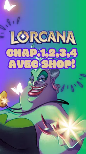 Shop ton bon de 25€! Lorcana chap.1,2,3,4,5 avec shop !