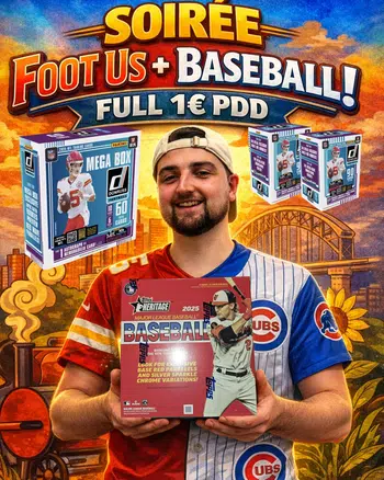 🏉 FULL 1€ PDD !! BREAK NFL + BREAK MLB ⚾️ SOIREE FOOT US + BASEBALL