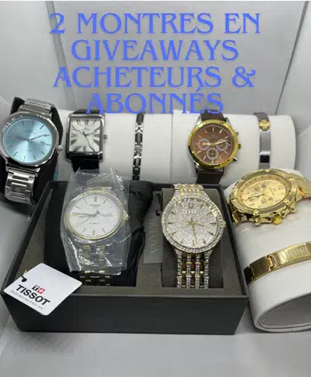Enchères 1€ Montres Hommes & Femmes / 2 Montres en Giveaway Acheteurs & Abonnés 🔥🔥🔥