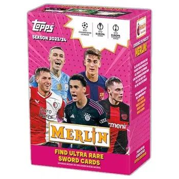 Topps UCC UEFA Merlin Chrome Soccer Value Box 2023-24